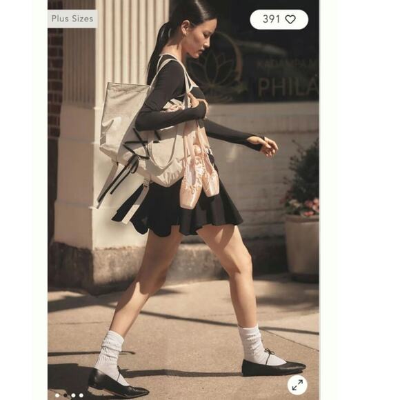 Daily Practice by Anthropologie Courtside Mini Skirt Pink Size Large, XLARGE - Picture 4 of 7